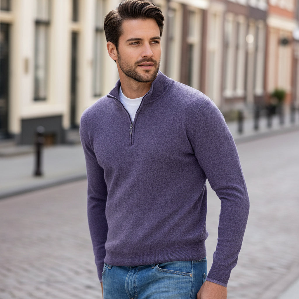 Luca – Heren Pullover | V-Hals, Comfortabele Regular Fit Truien Heren - 8